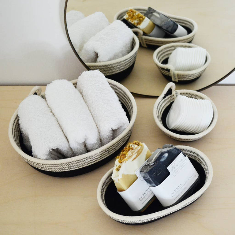 PETITE OVAL BASKET - AFRI-SCANDI | ORGANIC SOUTH AFRICAN COTTON CRAFT