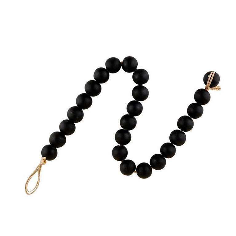 BLACK GLASS DECOR BEADS