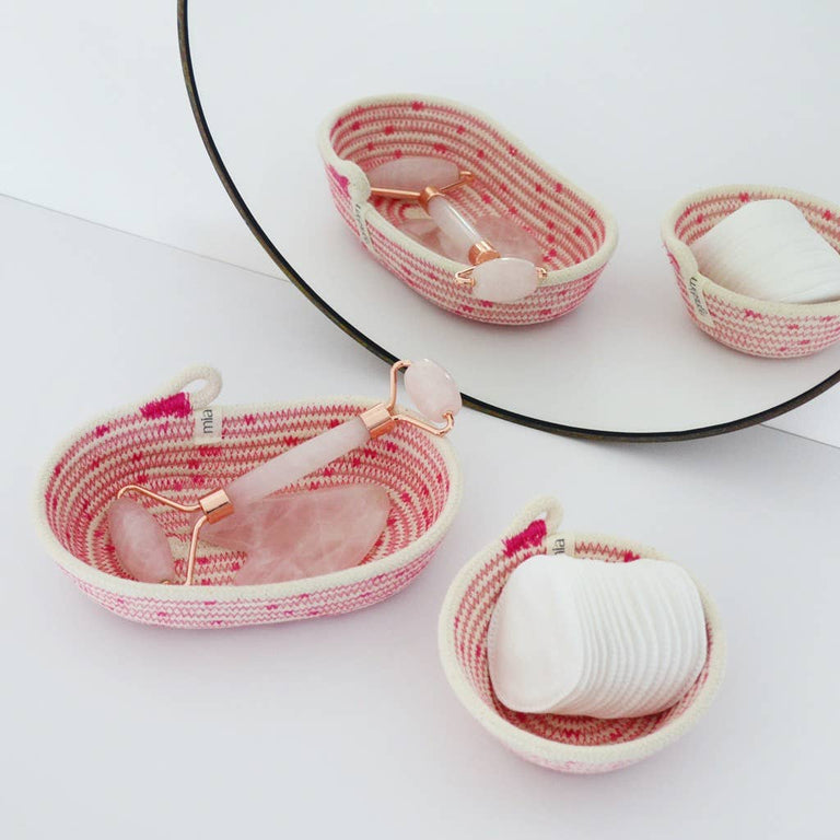 PETITE OVAL BASKET - TUTTI FRUTTI | ORGANIC SOUTH AFRICAN COTTON CRAFT