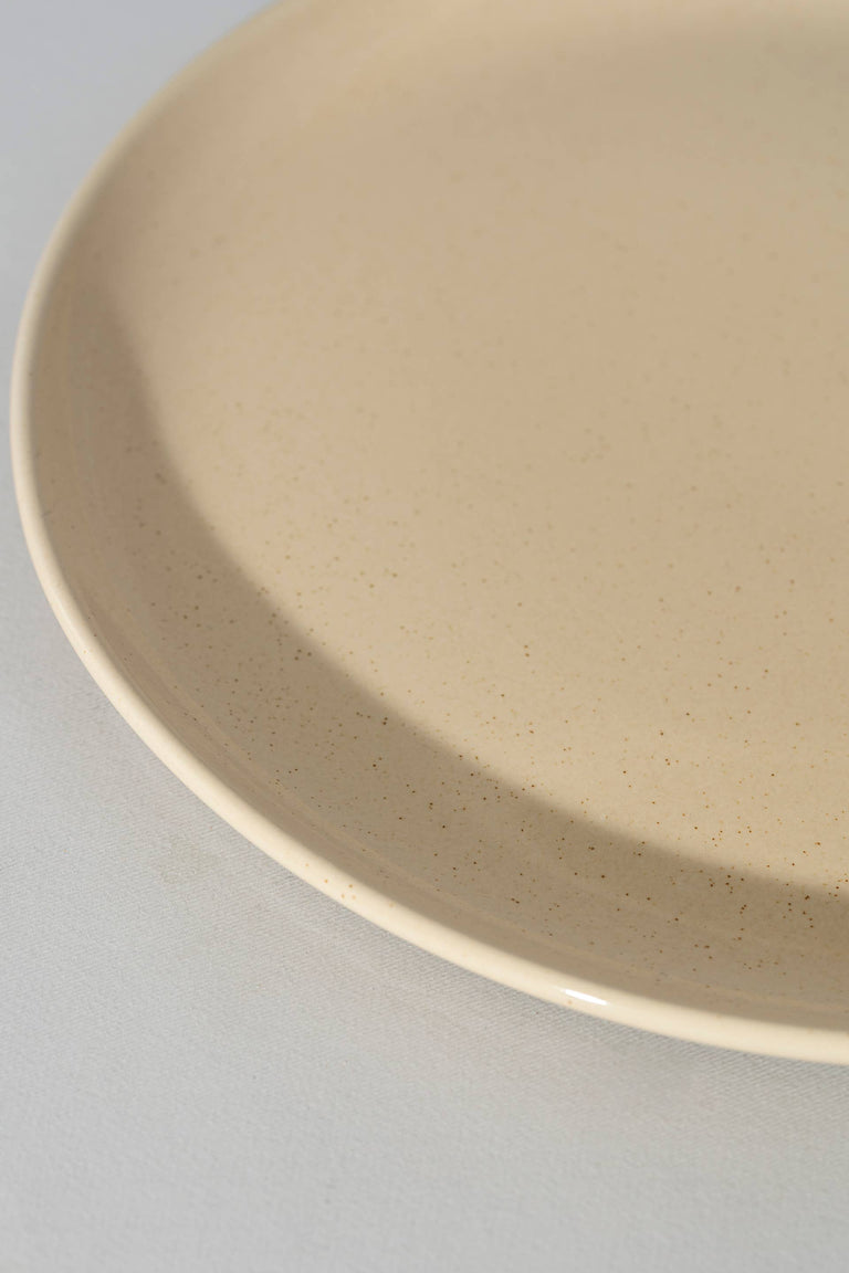 HANDMADE STONEWARE FLAT SALAD/DINNER PLATE | EDAN 9.4" | KITCHEN