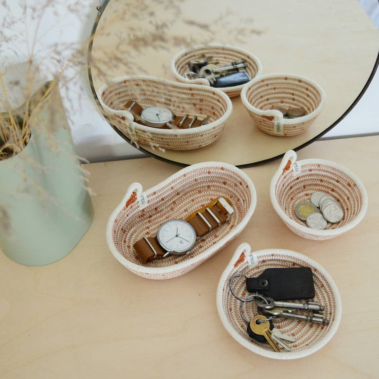 PETITE OVAL BASKET - SAFARI | ORGANIC SOUTH AFRICAN COTTON CRAFT