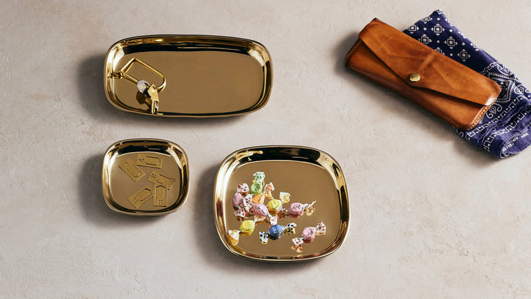 AURUM LONG BRASS TRAY | DECORATIVE OBJECTS | CATCHALLS