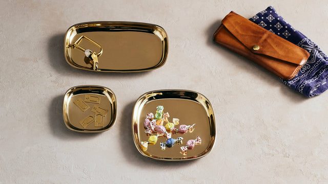 AURUM LONG BRASS TRAY | DECORATIVE OBJECTS | CATCHALLS