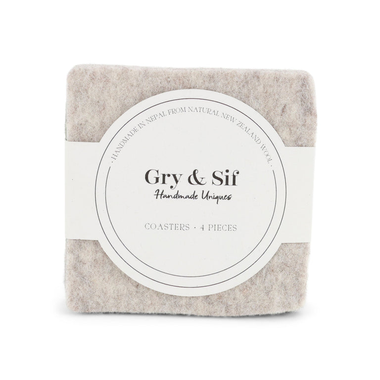 FELT COASTER SQUARES (NEPAL) | ENTERTAINING