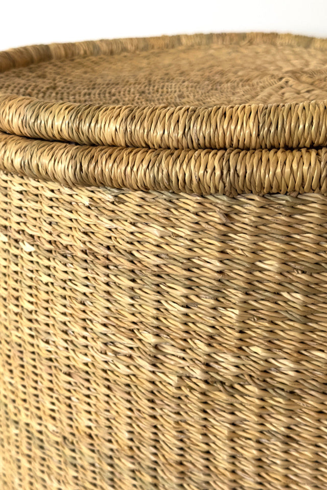 Lidded Hamper - Natural | BASKETS