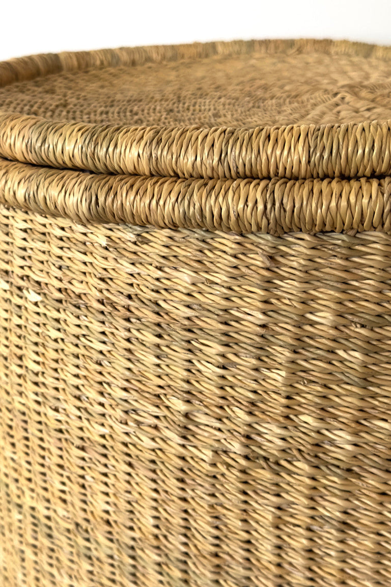 Lidded Hamper - Natural | BASKETS