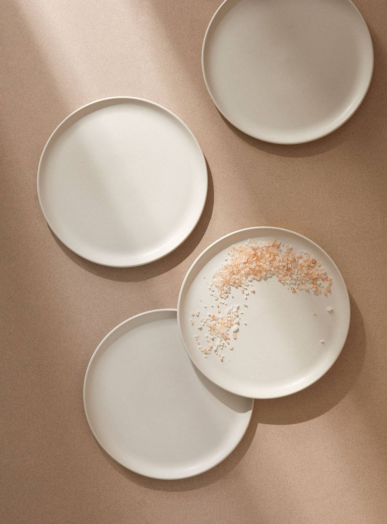 HANDMADE STONEWARE FLAT SALAD/DINNER PLATE | EDAN 9.4" | KITCHEN