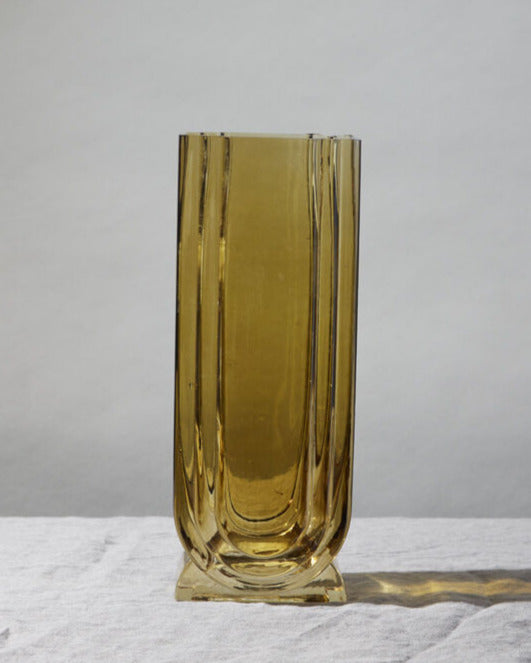 DAMON CHARTREUSE GLASS VASE