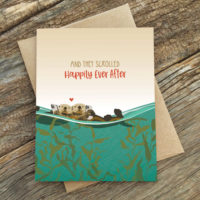 SCROLLED EVER AFTER WEDDING CARD | CARDS