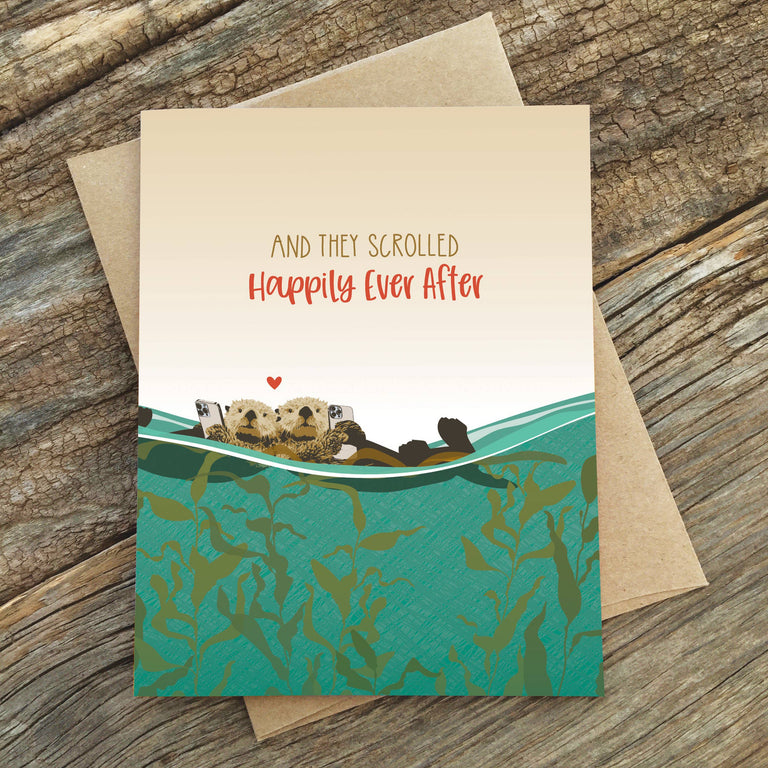 SCROLLED EVER AFTER WEDDING CARD | CARDS