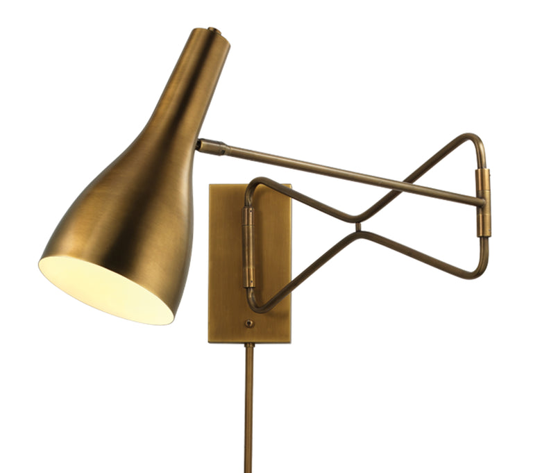 LENZ SWING ARM WALL SCONCE