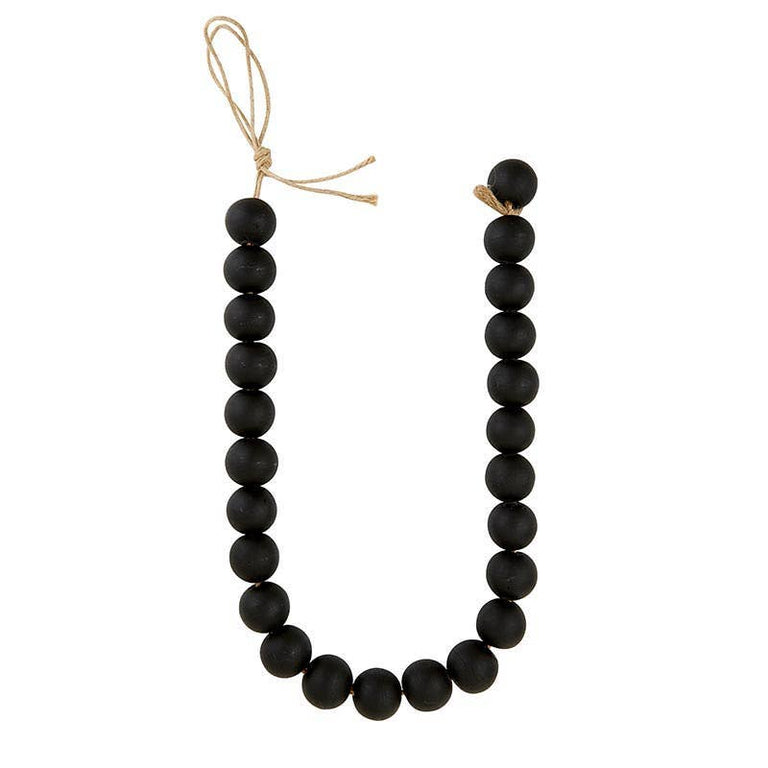 BLACK GLASS DECOR BEADS