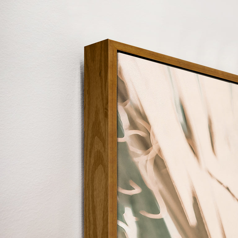 Corner Detail of Pastel Palm IV by Alicia Bock | stretched canvas wall art