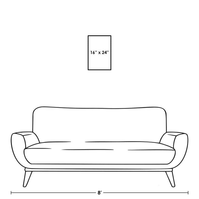 standard art canvas size