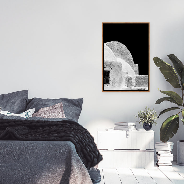Santorini in BW Detail II by Alexandre Venancio | stretched canvas wall art