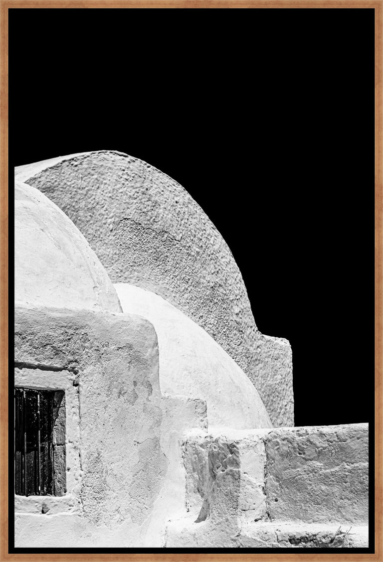 Santorini in BW Detail II by Alexandre Venancio | stretched canvas wall art