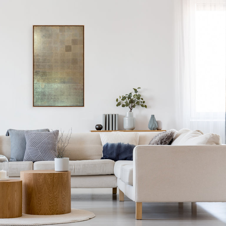 Patina Horizon II by Barclay Butera | stretched canvas wall art
