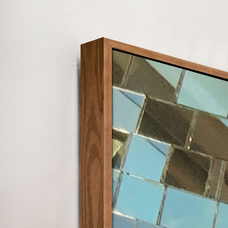Corner Detail of Shiny Disco Ball by Danielle Davis | stretched canvas wall art