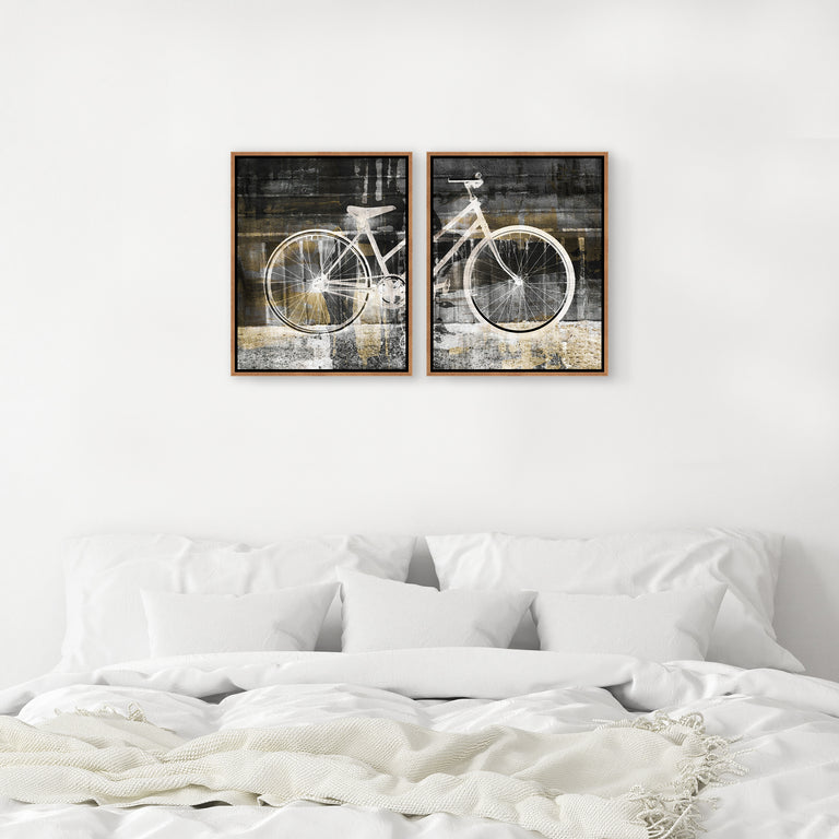 Rolling Downtown by Zoey Riley | stretched canvas wall art