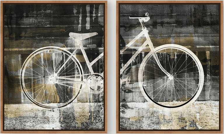 Rolling Downtown by Zoey Riley | stretched canvas wall art