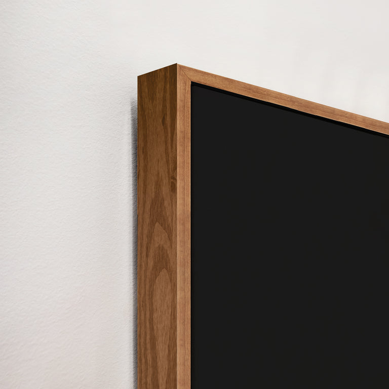 Corner Detail of Owl in Black by Carey Moretti | stretched canvas wall art