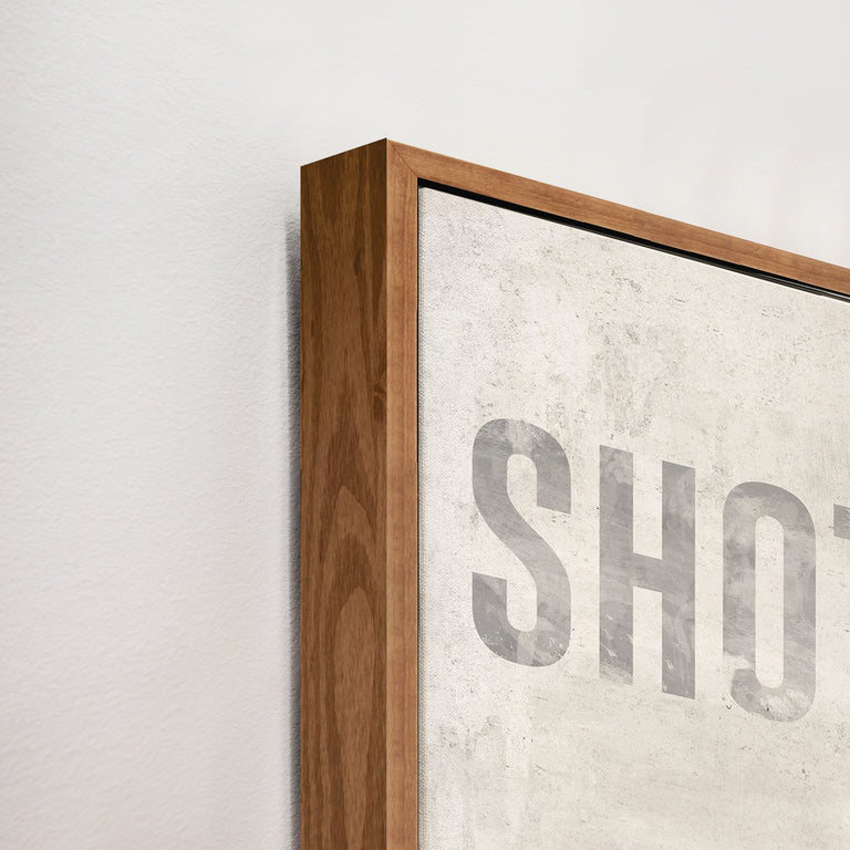 Corner Detail of Shot Shot Shot by Eugene Fletcher | stretched canvas wall art