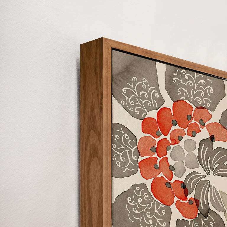 Corner Detail of Decorative Nature-Weave by Kristine Hegre | stretched canvas wall art
