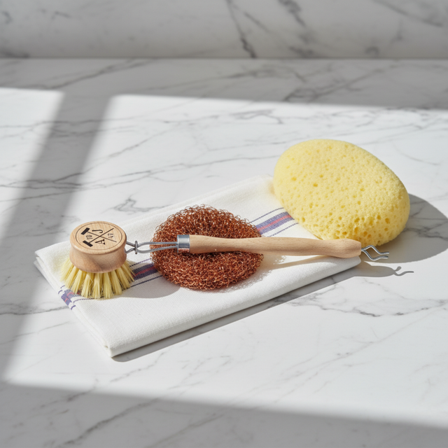ANDREE JARDIN DISH KIT IN WOODEN BOX WITH ACRYLIC LID | KITCHEN STORAGE AND ORGANIZATION