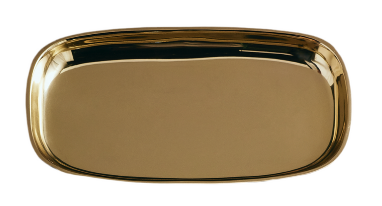 AURUM LONG BRASS TRAY | DECORATIVE OBJECTS | CATCHALLS