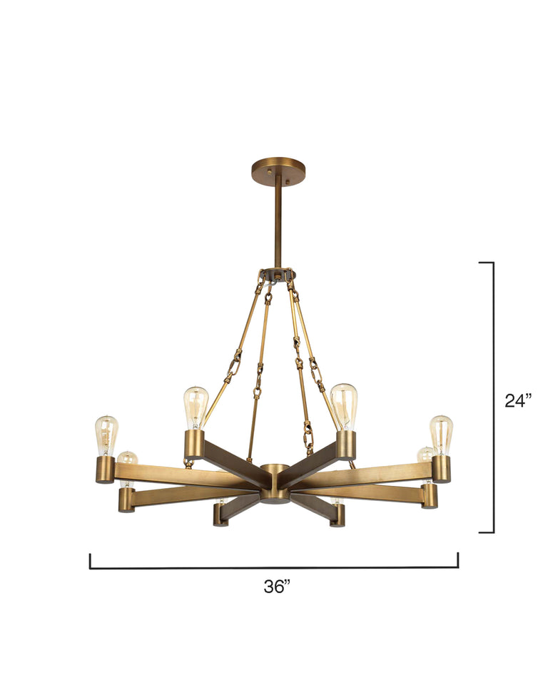 MANCHESTER 8 LIGHT CHANDELIER