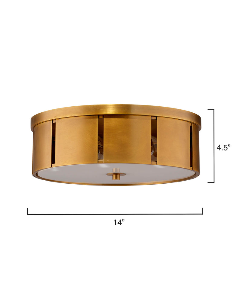 SMALL ORBIT FLUSH MOUNT CEILING LIGHT