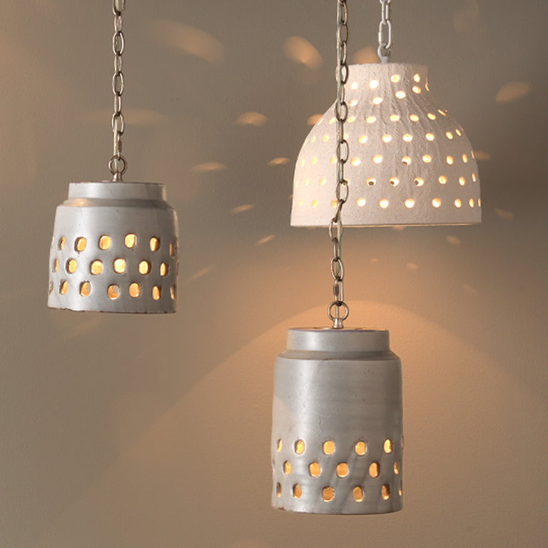 LONG PERFORATED PENDANT