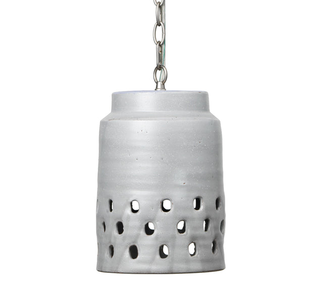 LONG PERFORATED PENDANT