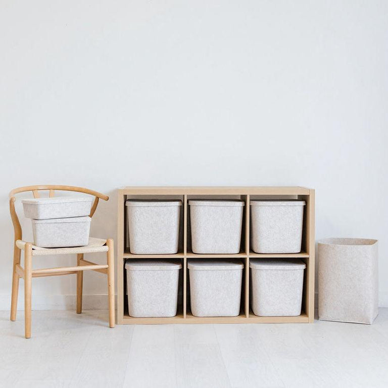 The Sculpted Bin - Original with Lid | Set of 3 | STORAGE