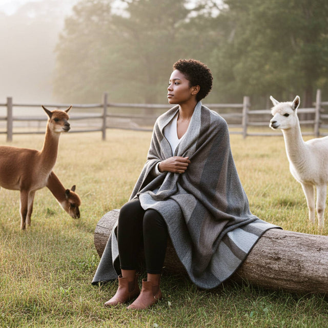 ALPACA THROW BLANKET • WOODLAND | THROWS