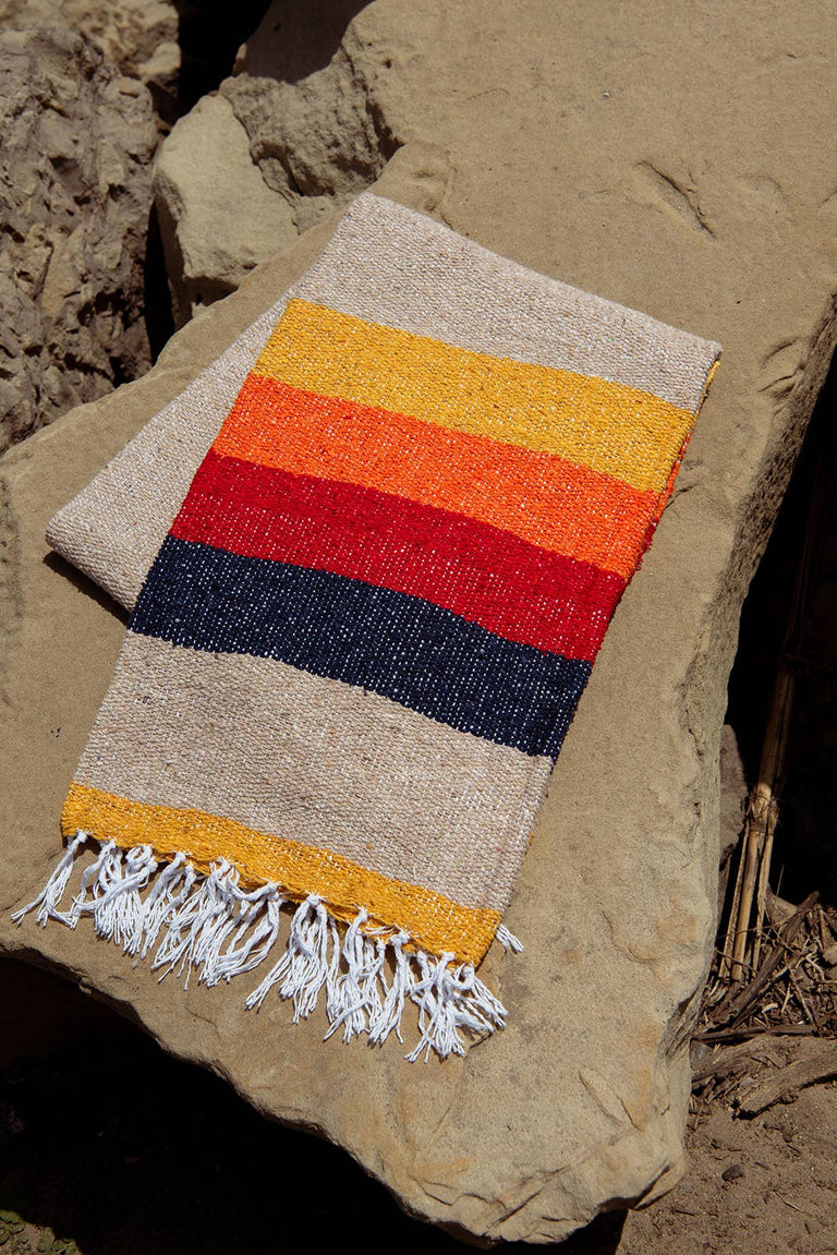 VINTAGE DESERT THROW BLANKET | MODERN MEXICAN TEXTILES