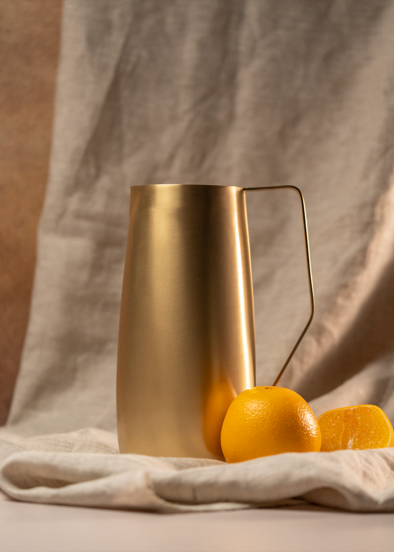 Artisan Brass Pitcher