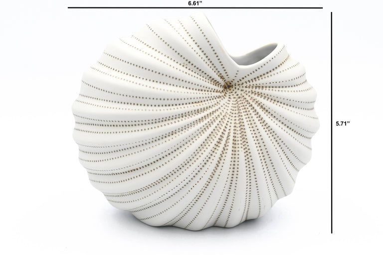 PORCELAIN PALM VASE  •  S