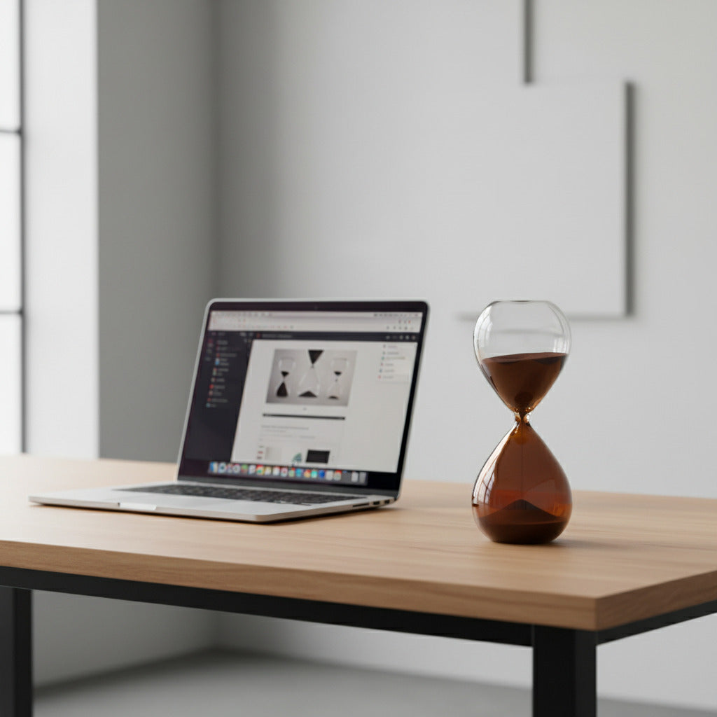 60 MINUTE AMBER SAND TIMER | OBJECTS | STAG & MANOR