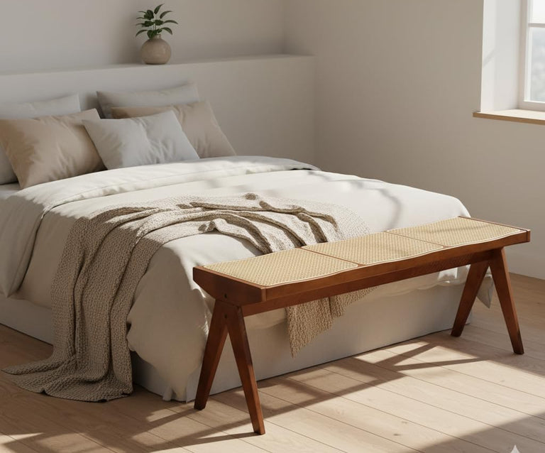 NANMU & RATTAN BENCH