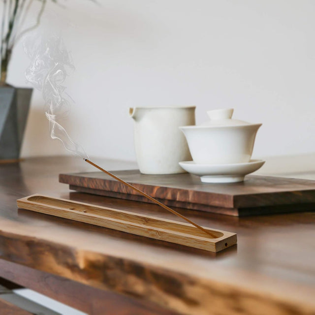 BAMBOO TRAY INCENSE HOLDER