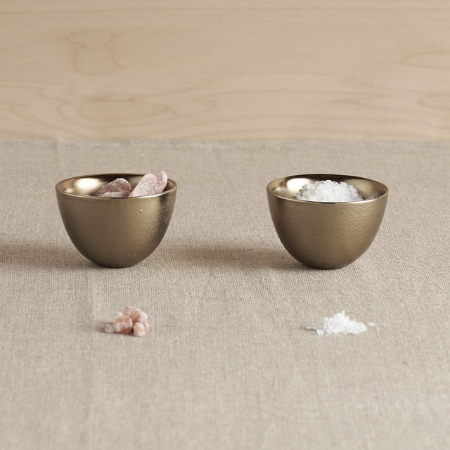 Stinson Antique Brass Pinch Bowls - Set of 2