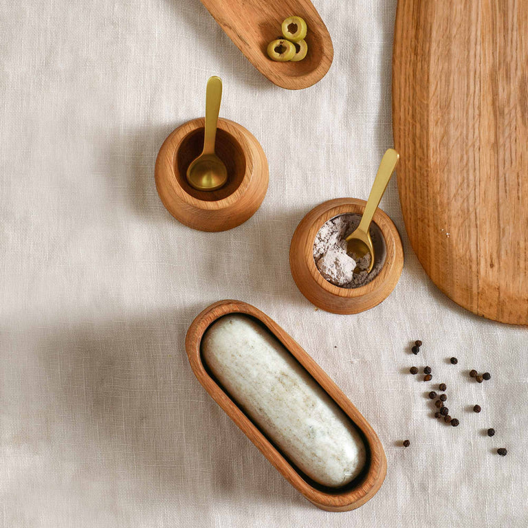 Belfort Pinch Bowls with spoons - Set of 2