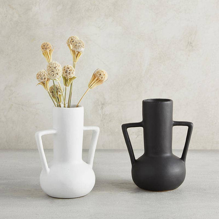 MATTE BLACK LONG ARM VASE | VASES