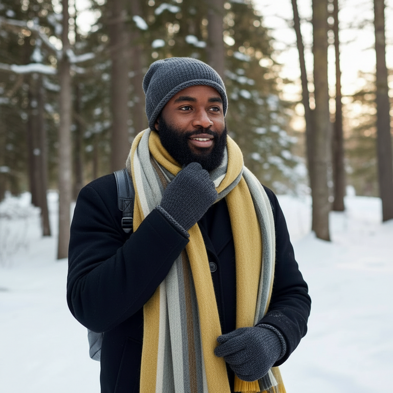 ALPACA SCARF • MOSTAZA