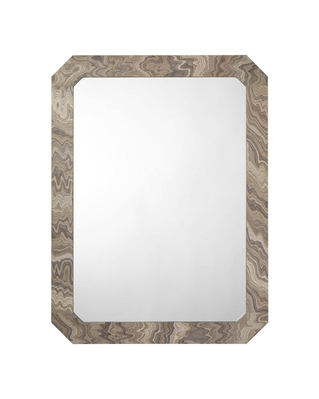 RAVINE MIRROR, SAND VENEER