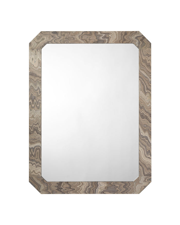 RAVINE MIRROR, SAND VENEER