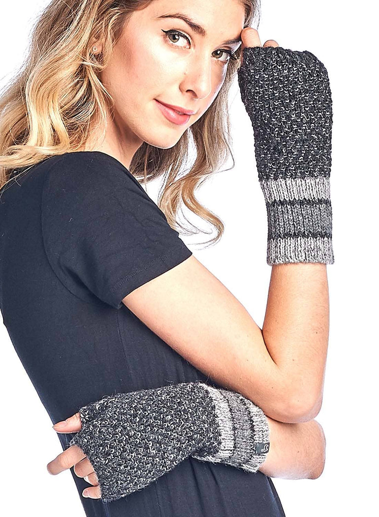 ALPACA GLOVES - CARRERA - ONYX