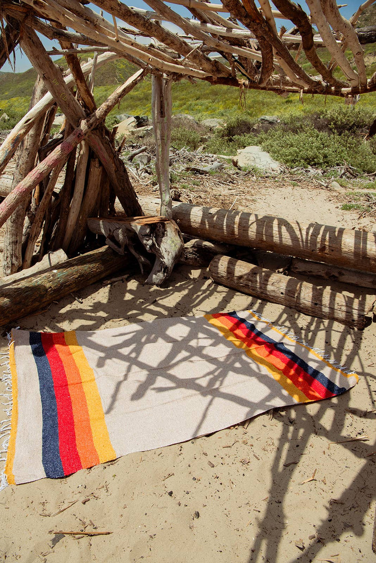 VINTAGE DESERT THROW BLANKET | MODERN MEXICAN TEXTILES
