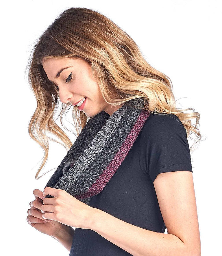 ALPACA SCARF - CARRERA - SANGRIA